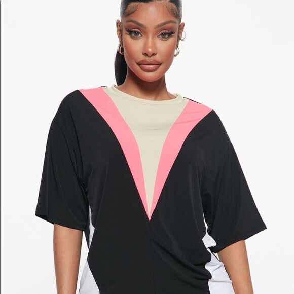 NWT Game Mode Colorblock Short Set - Neon Pink - Size:XL - Picture 4 of 16